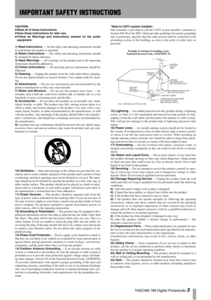 Tascam Dp-03 Digital Portastudio User Manual